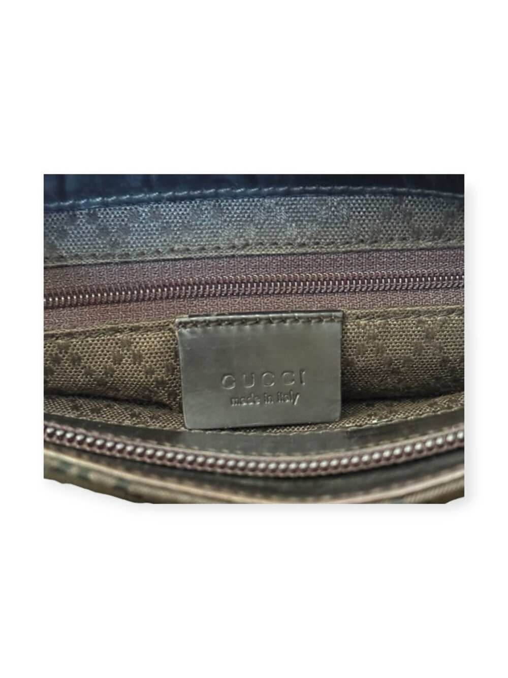 Vintage Gucci GG Brown Canvas Shoulder Bag | Tom Ford Era | Y2K - Picture 5 of 7